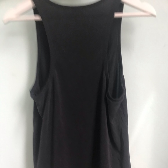 Splendid Black Sandwash Jersey Cross Front Tank - Picture 6 of 6